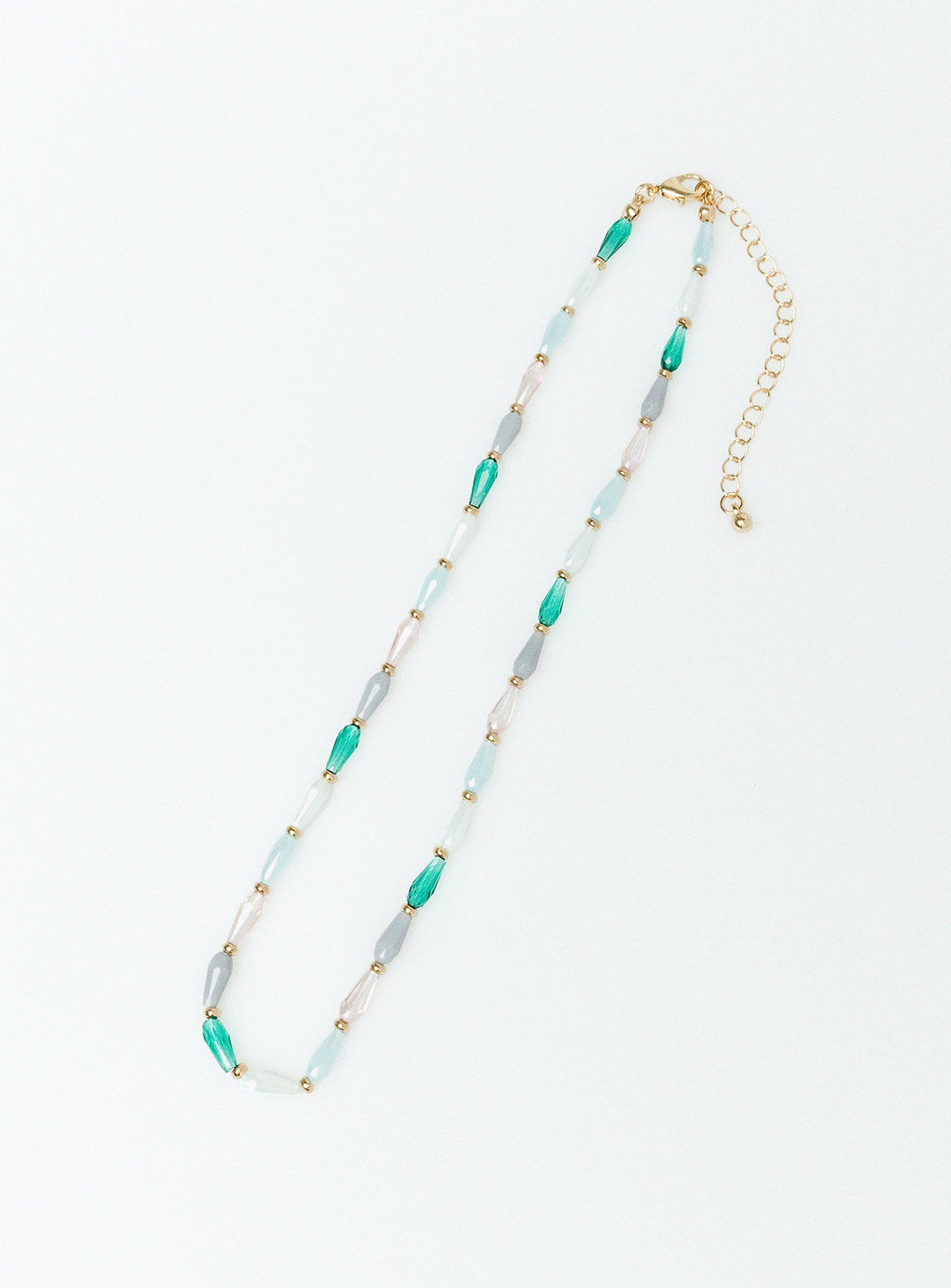 Nadia Beaded Necklace Blue Multi