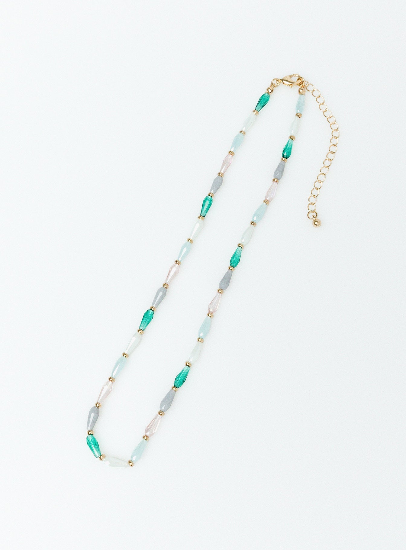 Nadia Beaded Necklace Blue Multi