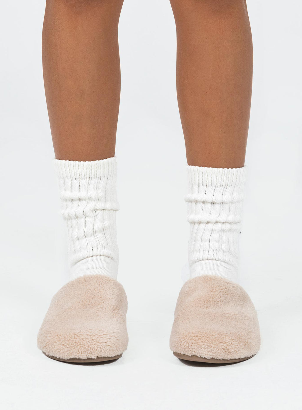 Arline Slide On Flats Beige