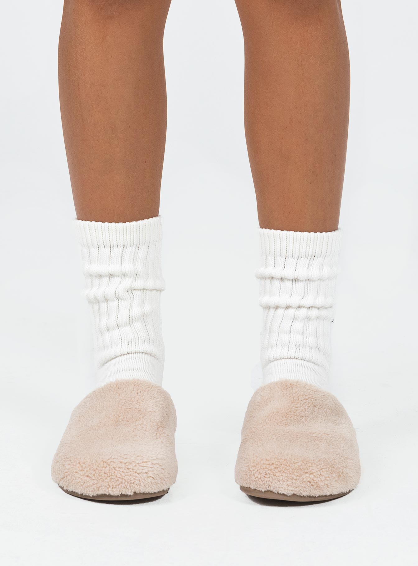 Arline Slide On Flats Beige