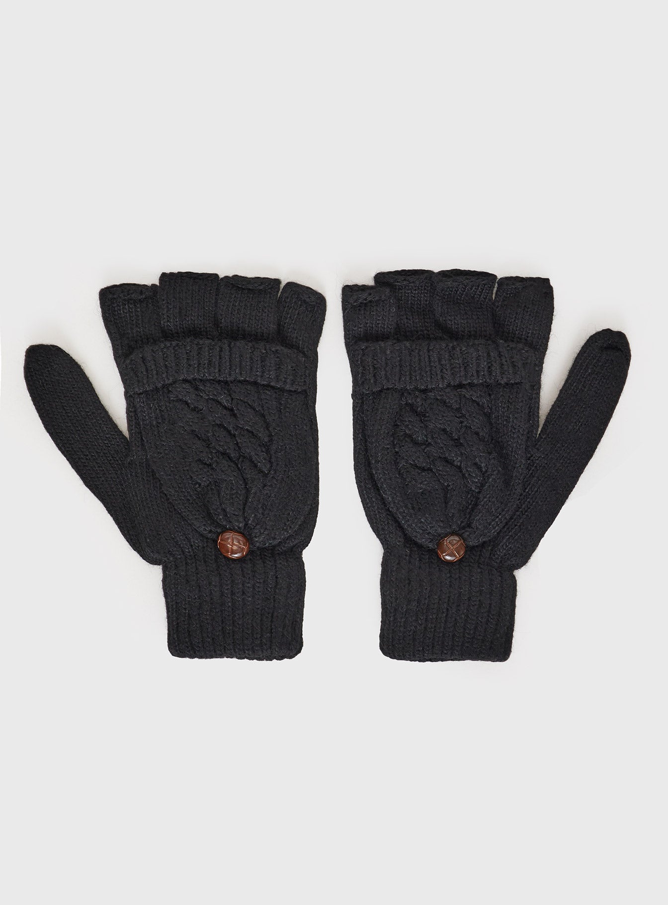 Crimsen Fingerless Gloves Black