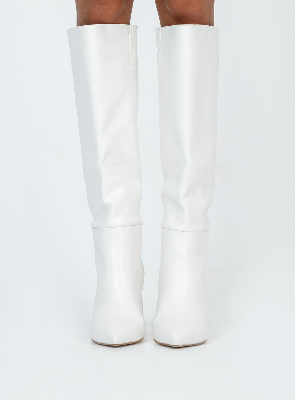 Vesper Knee High Boots White