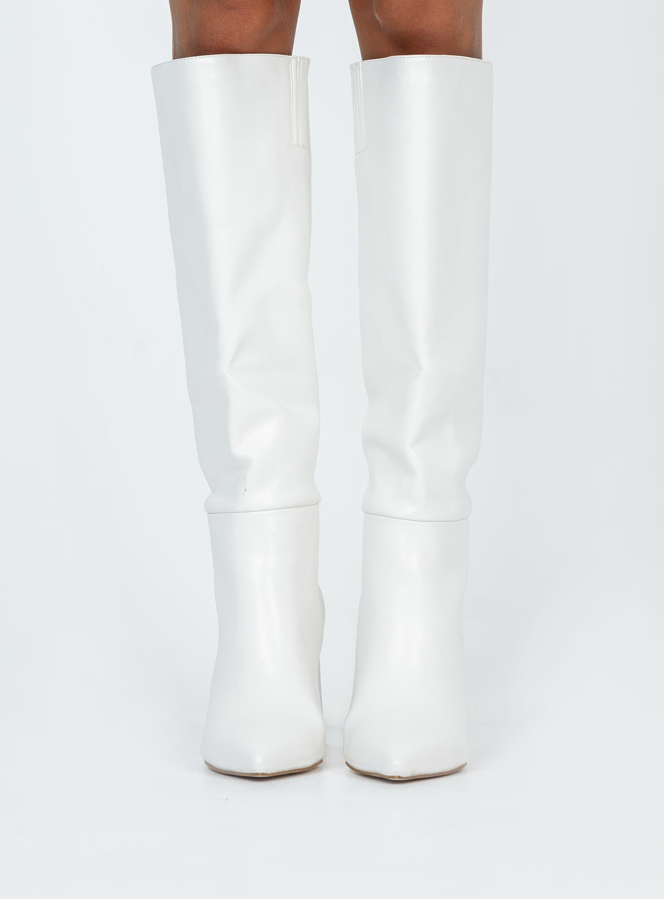 Vesper Knee High Boots White