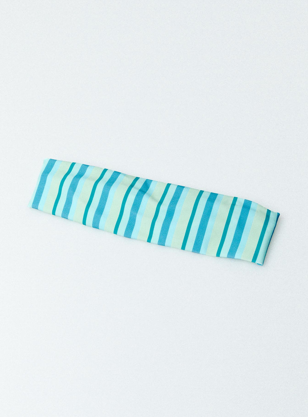 Aquamarine Headband Blue Stripe