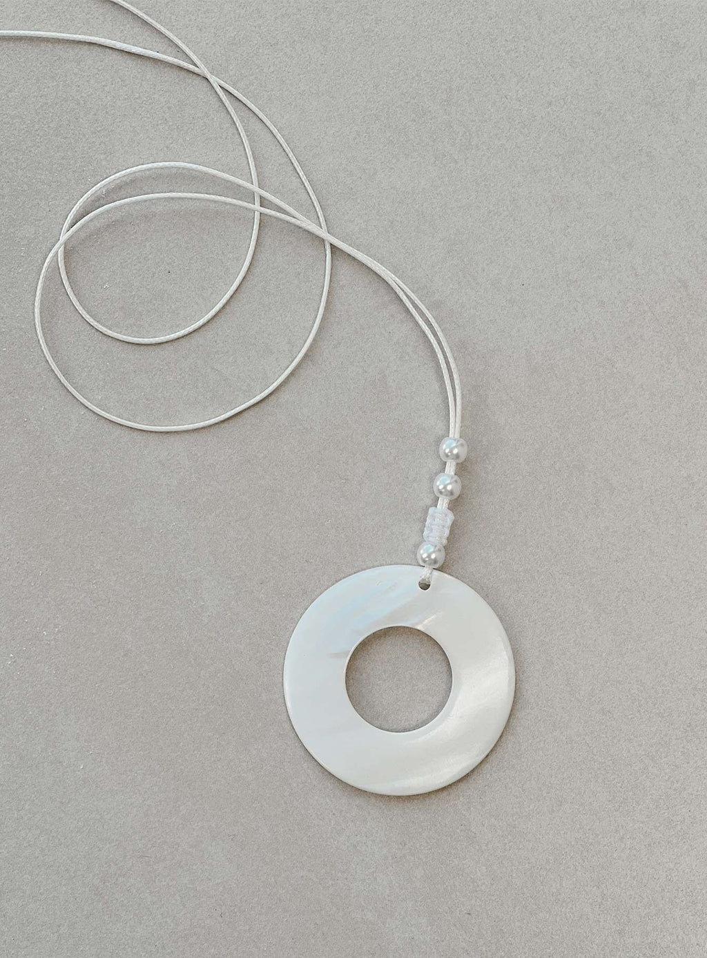 Sun Time Necklace White