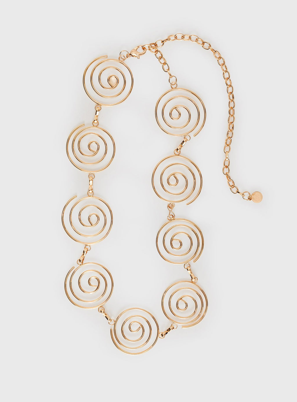 Hoston Spiral Chain Belt Gold