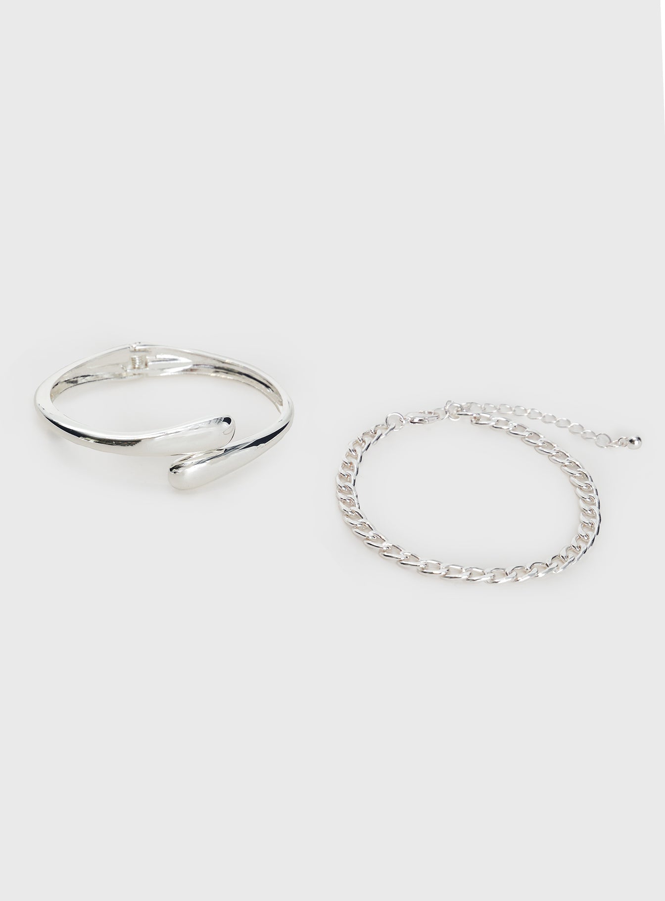 Elle Bracelet Set Silver