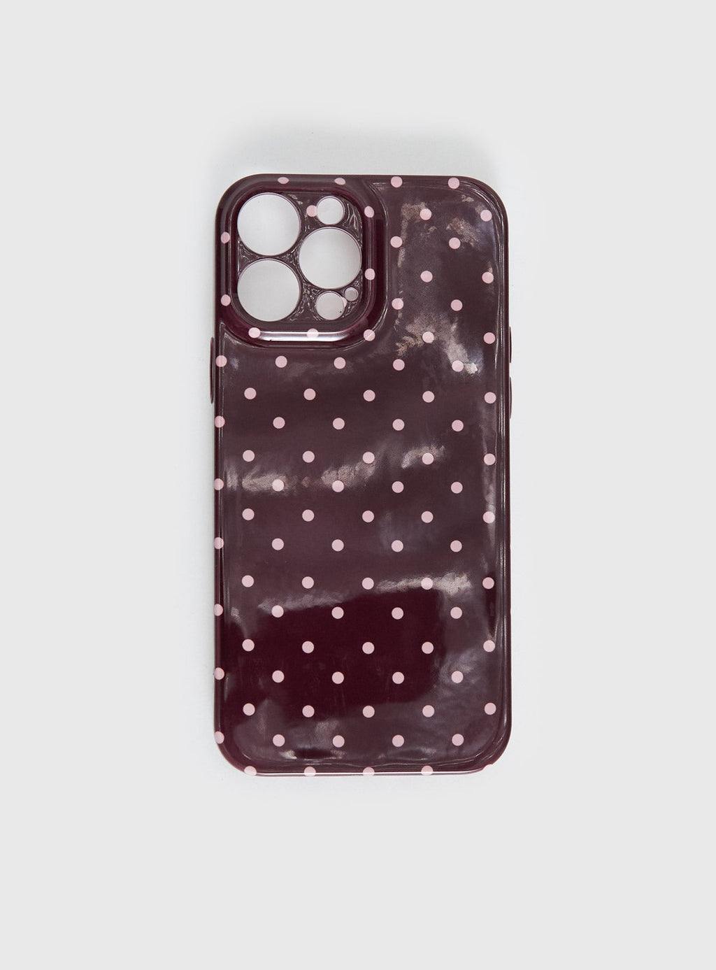 What You Wanted iphone Case Brown Polka