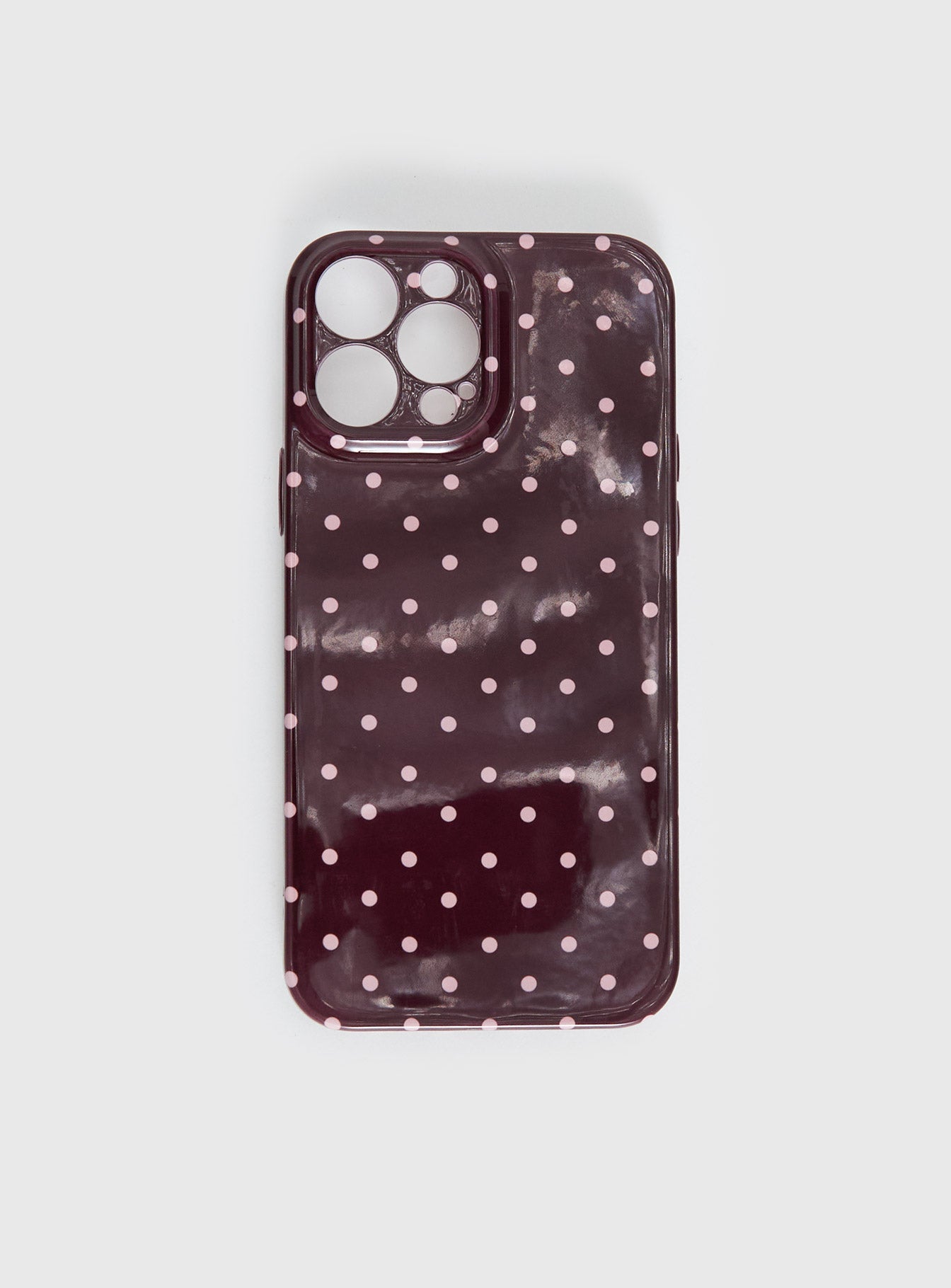 What You Wanted iphone Case Brown Polka