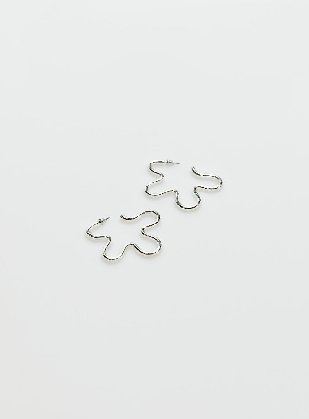 Squiggle Earrings Silver