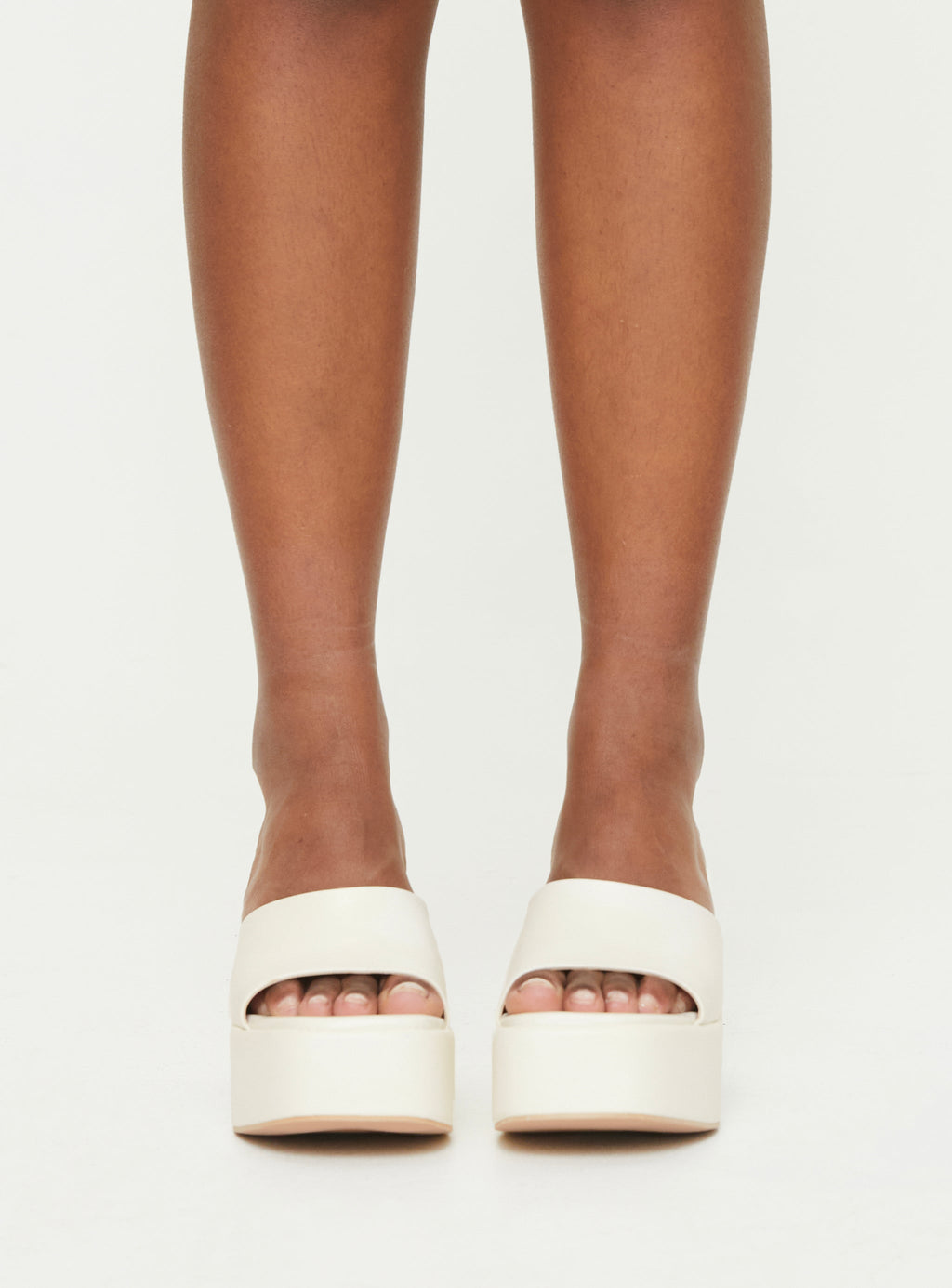 Maylor Platform Heels White