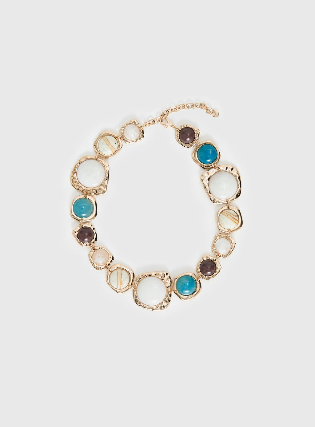 Evelynne Gemstone Necklace Gold