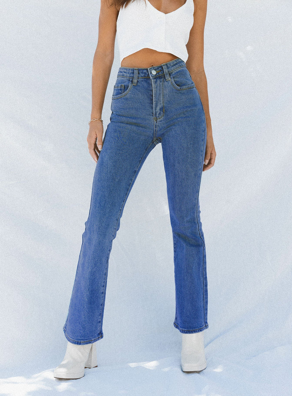 Dark Wash Flare Jean Denim