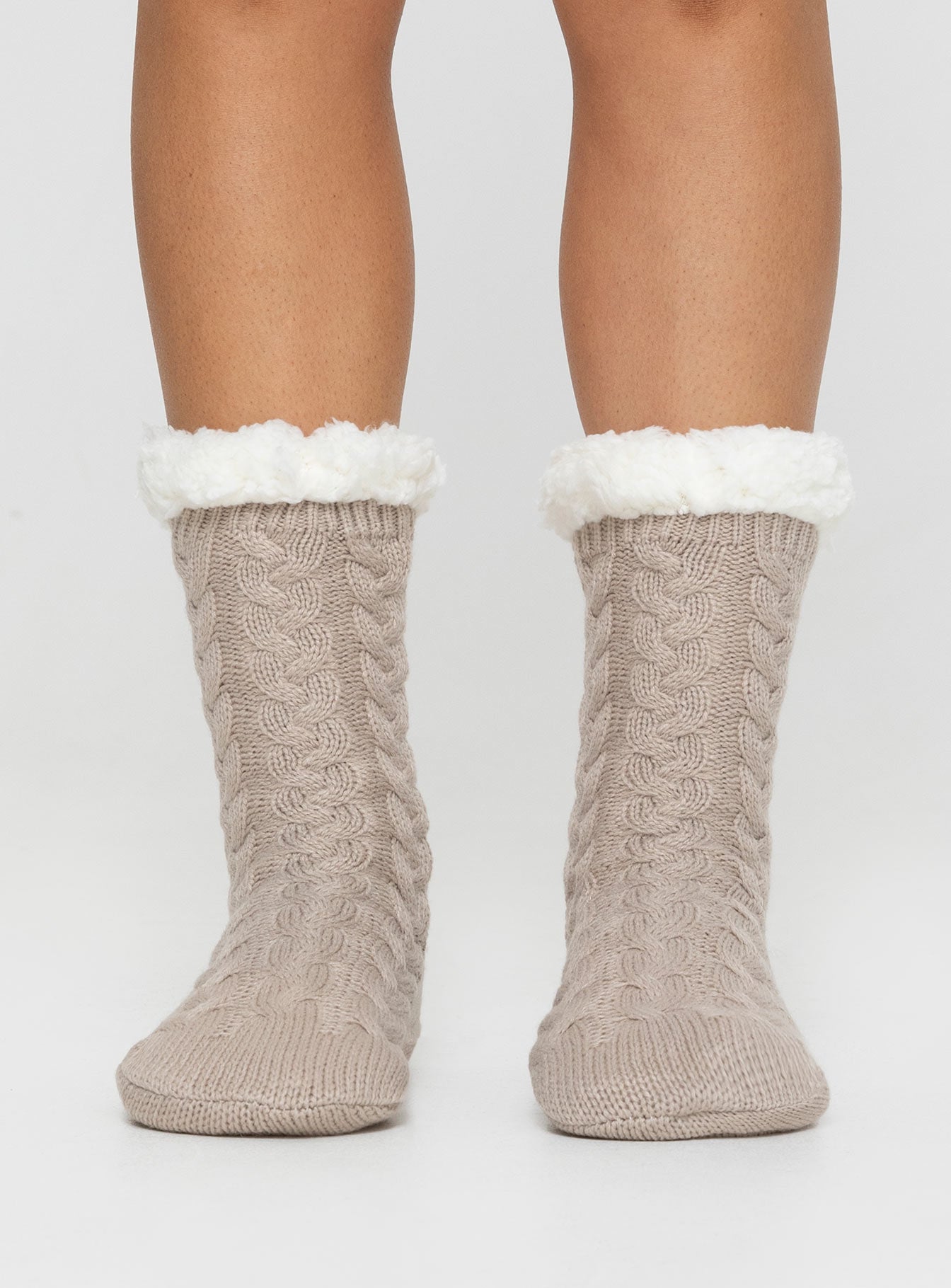 Warm Up Socks Beige
