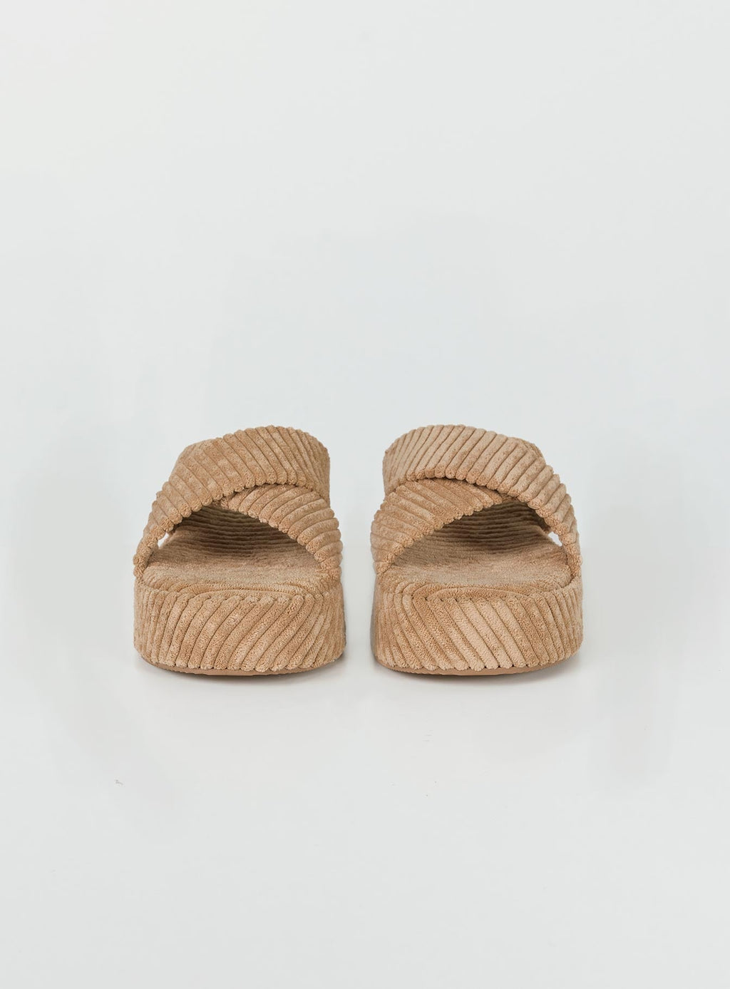 Kora Corduroy Sandals Beige