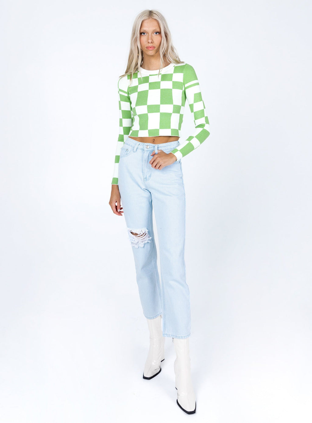 Palermo Straight Leg Light Wash Denim Jeans