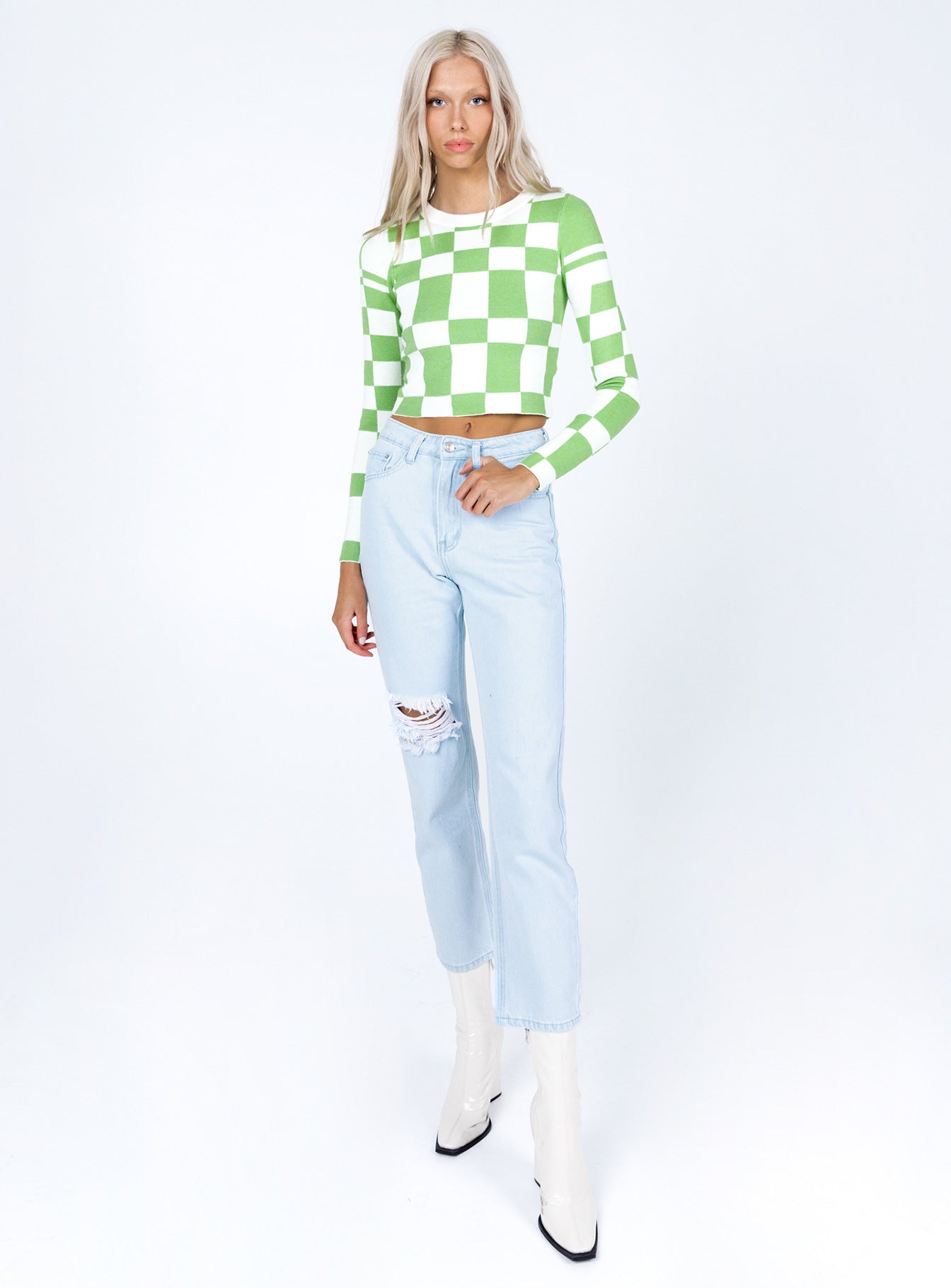 Palermo Straight Leg Light Wash Denim Jeans