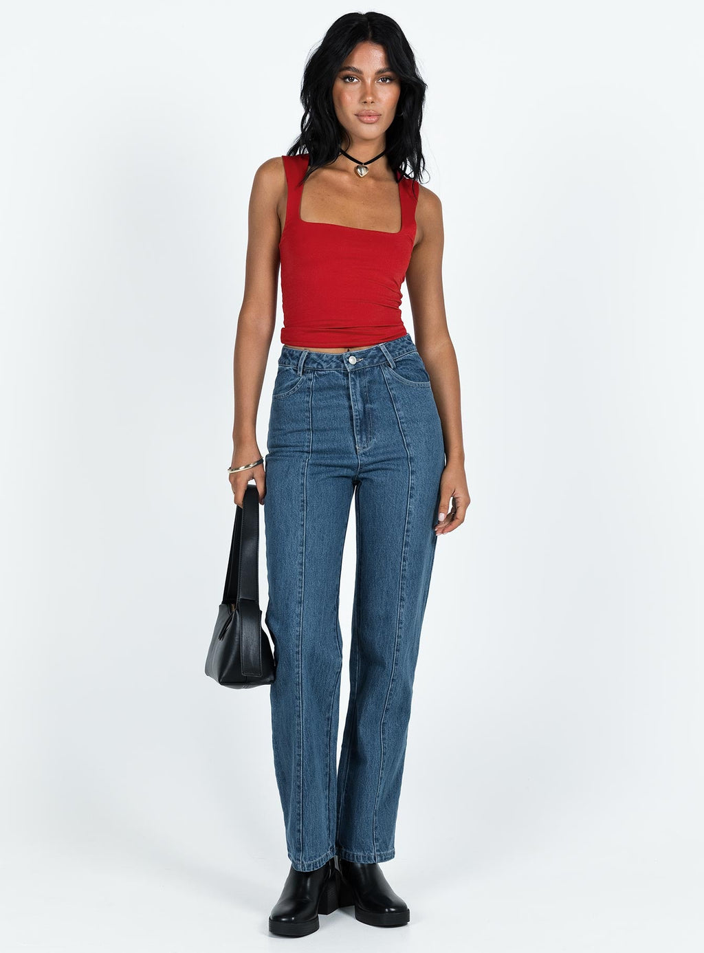 Kirk Straight Leg Jeans Dark Wash Denim