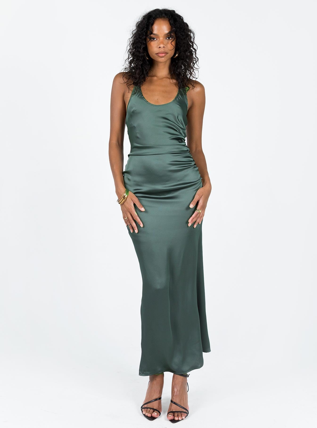 Kodiak Halter Maxi Dress Green