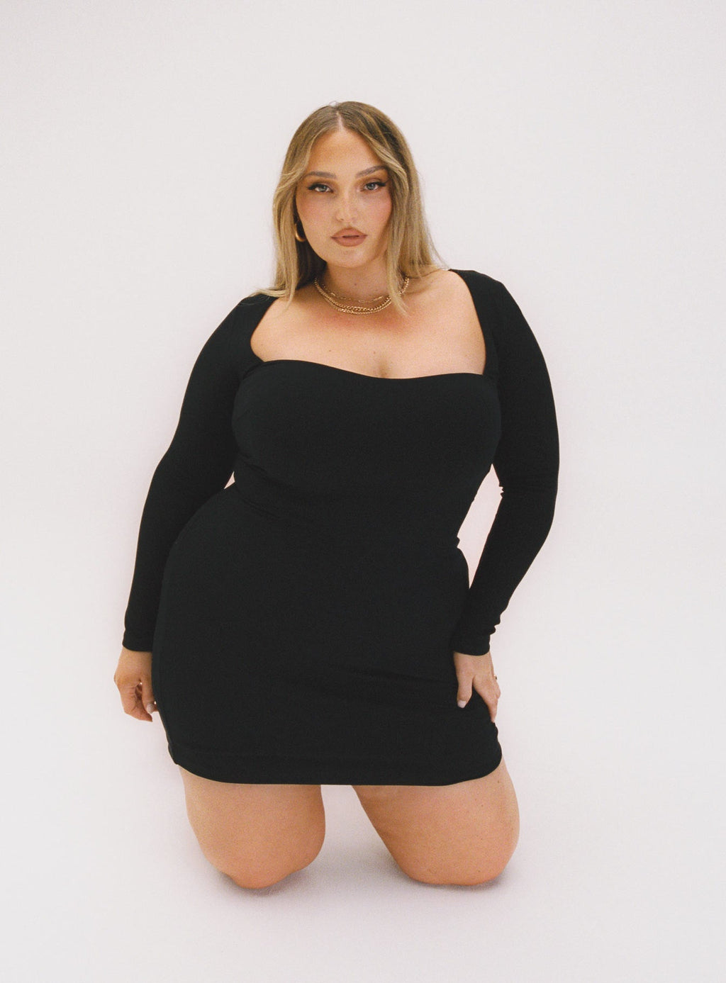 Nolan Mini Dress Black Curve