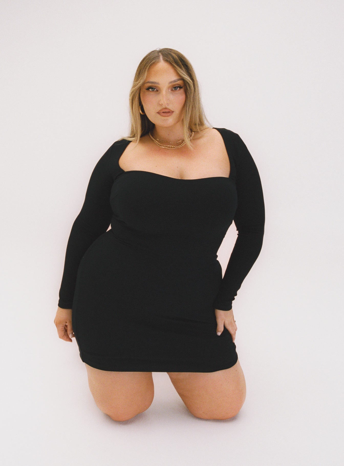 Nolan Mini Dress Black Curve