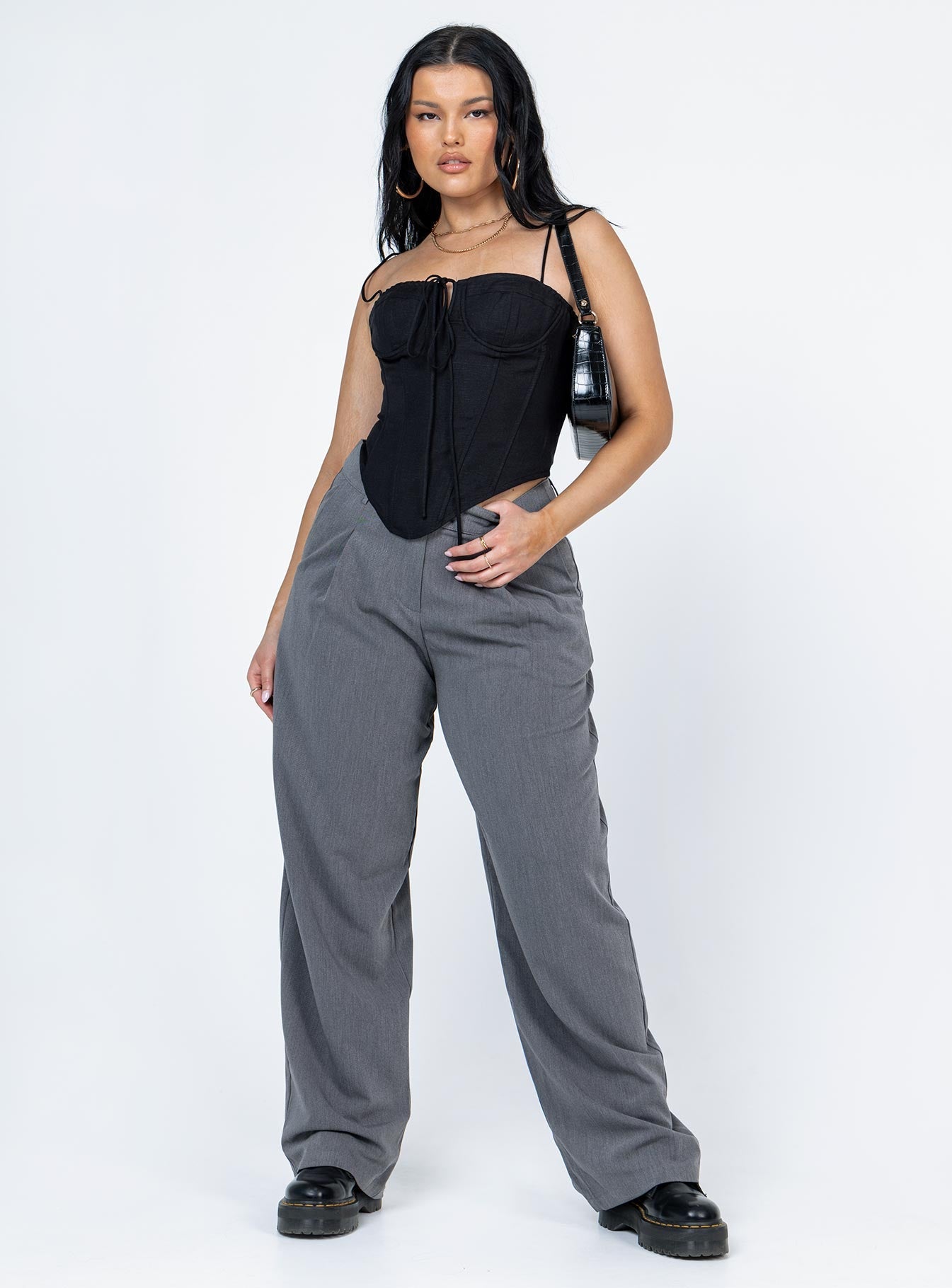 Motel Sakaria Trouser Tailoring Charcoal