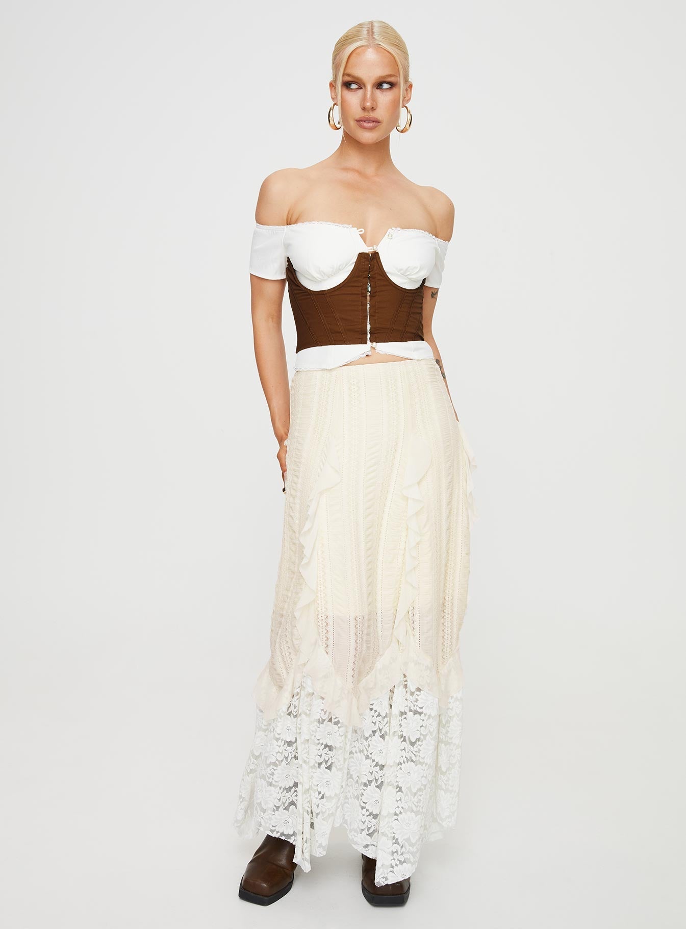 Saturday Sinner Corset Brown