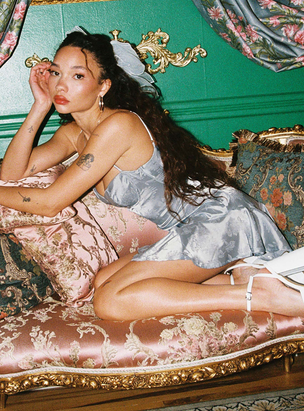 Secret Admirer Mini Dress Blue