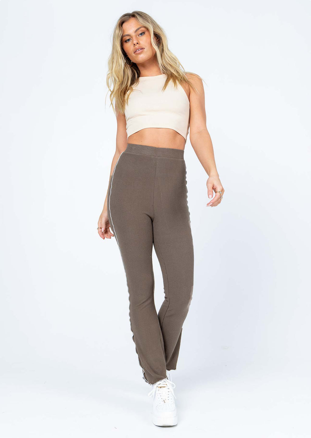 Wendy Knit Pants Brown