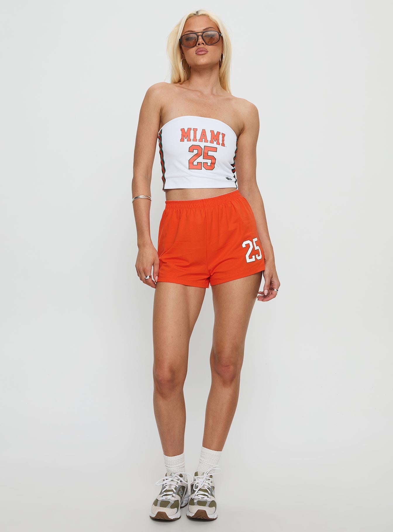 Miami Jersey Tube Top White