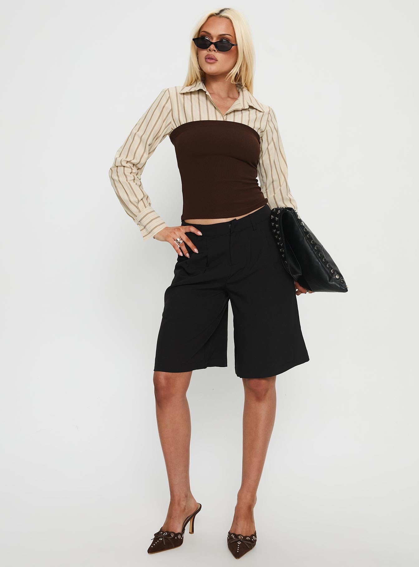 Dawnette Layered Long Sleeve Top Multi