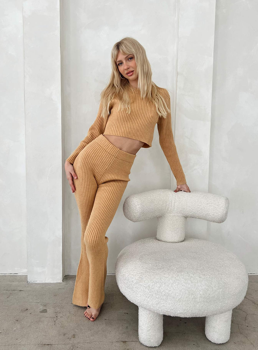 Tani Knit Set Tan