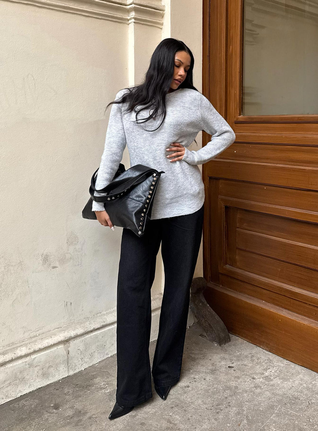 Everlong Mid Rise Straight Leg Jeans Mid Black Wash