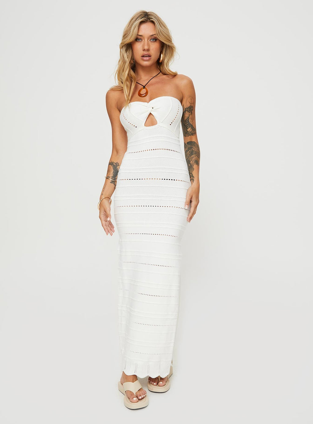 Cazwell Maxi Dress Cream