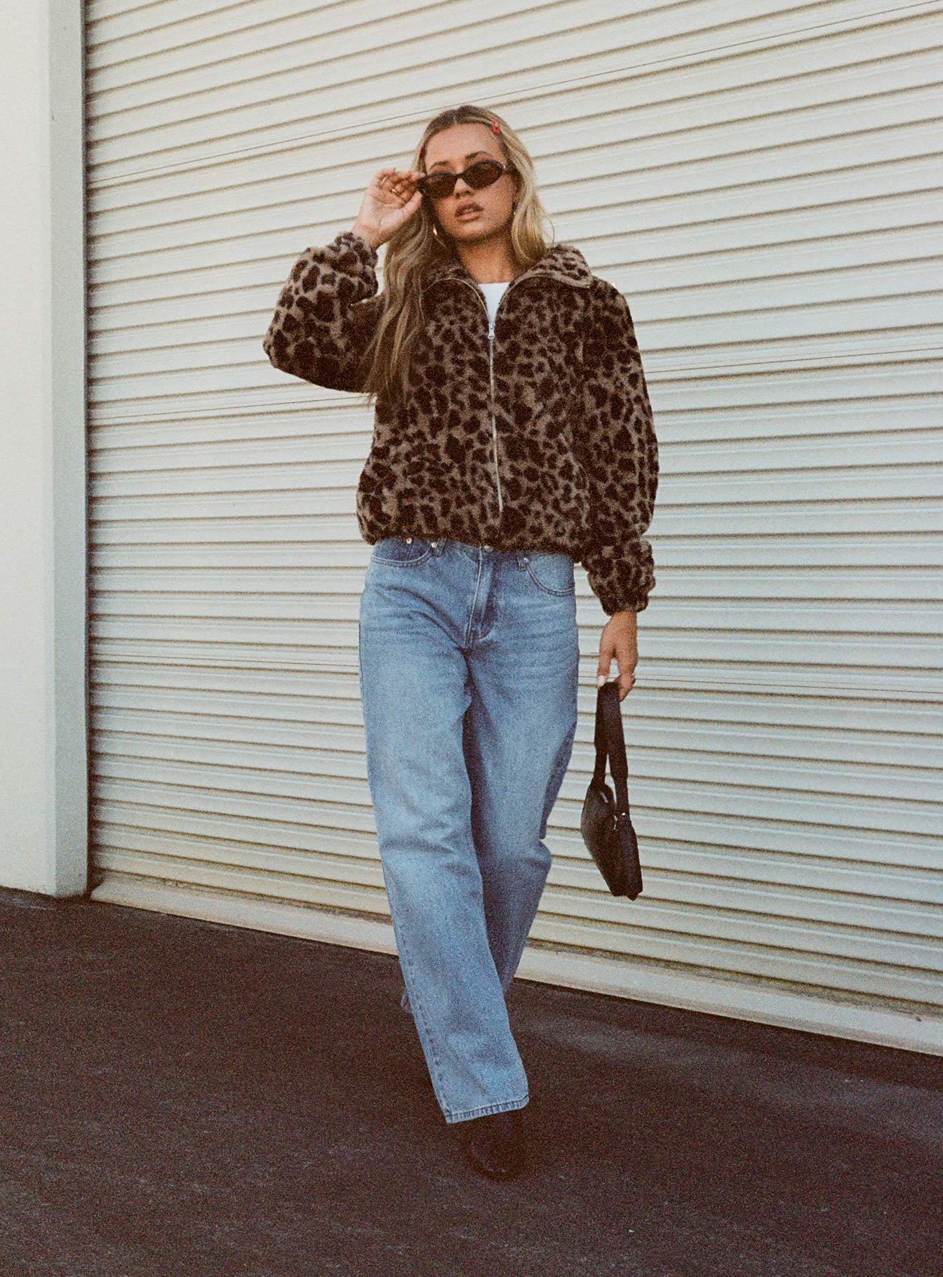 Colemane Mid Rise Flared Jeans Angel Blue