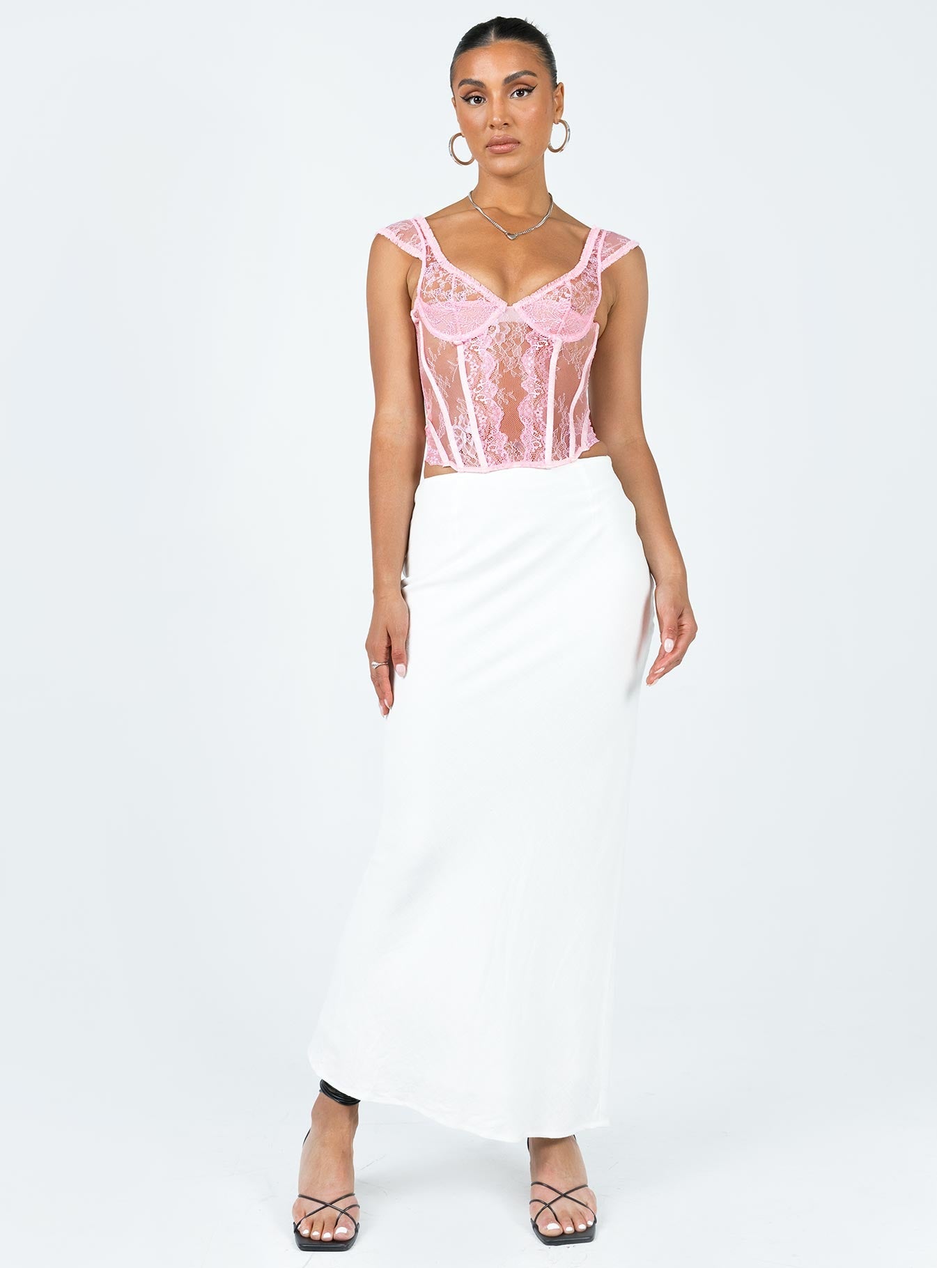 Some Like It Hot Lace Corset Pink