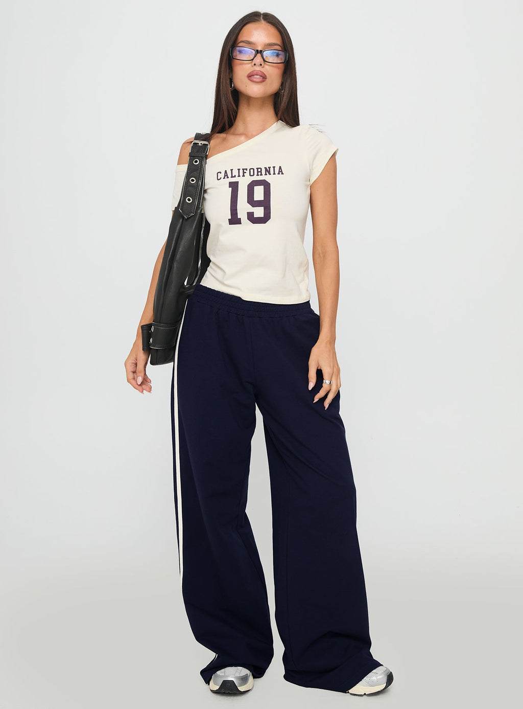 Cali Babe Cold Shoulder Top Ivory