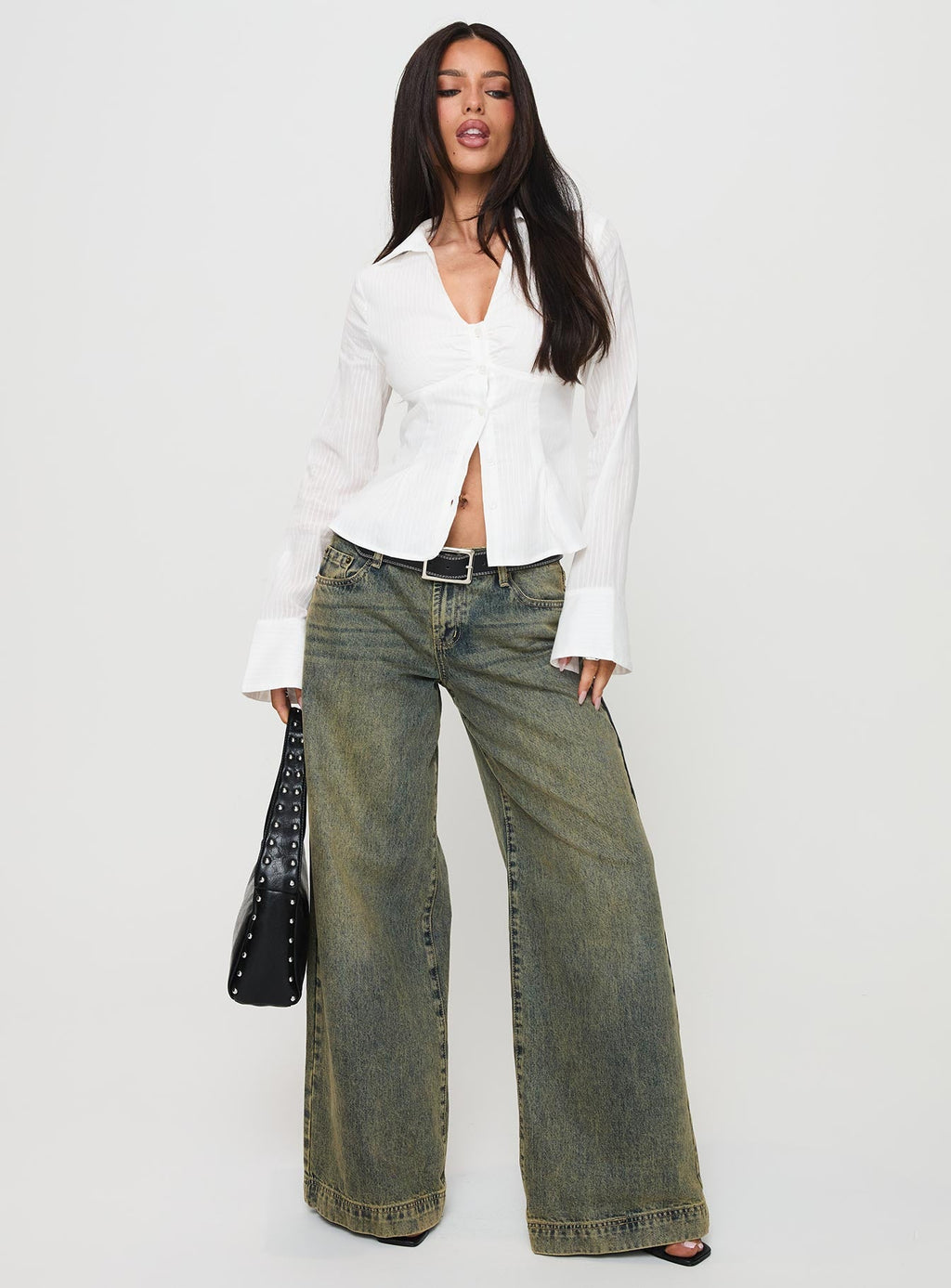 Elowenn Long Sleeve Top White