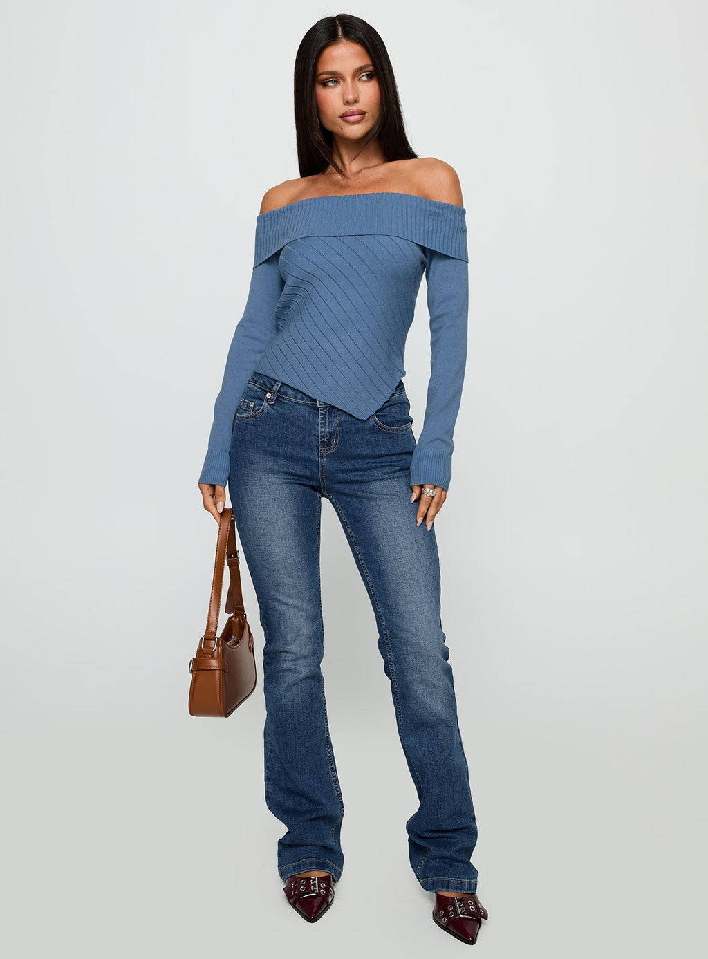 Brisa Long Sleeve Top Blue