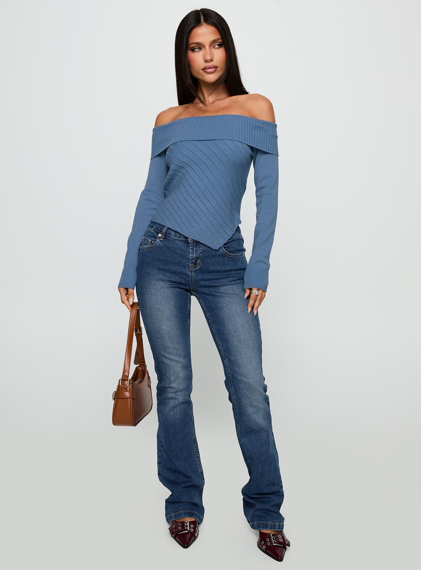 Brisa Long Sleeve Top Blue