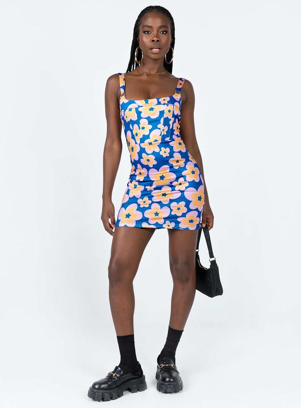 Gracen Mini Dress Blue Multi