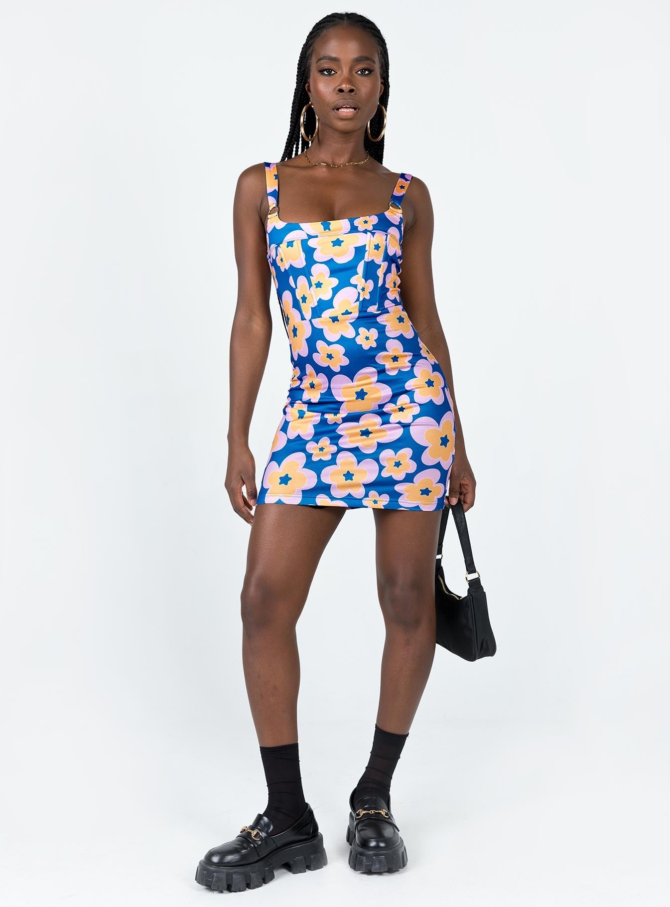 Gracen Mini Dress Blue Multi