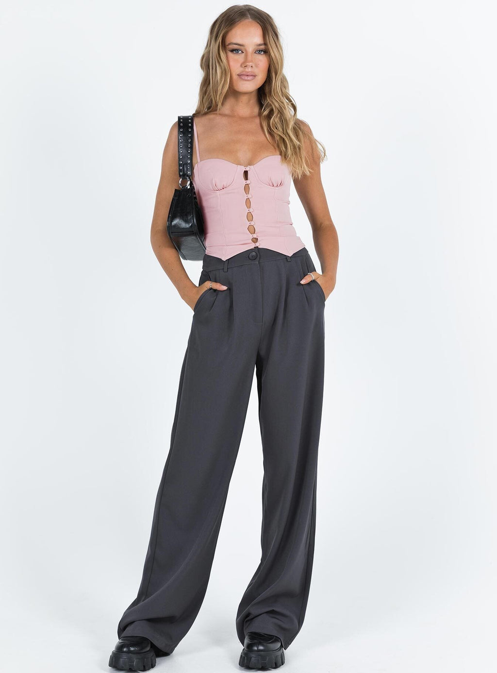 Archette Corset Vest Pink