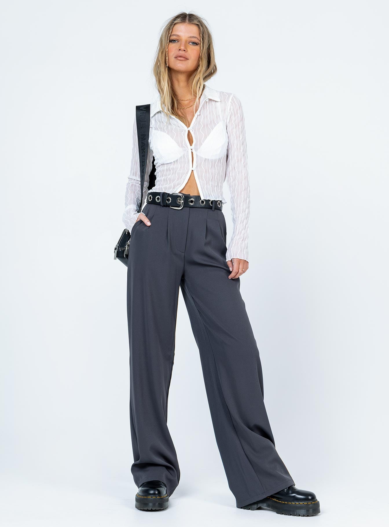 Maeve Long Sleeve Top White