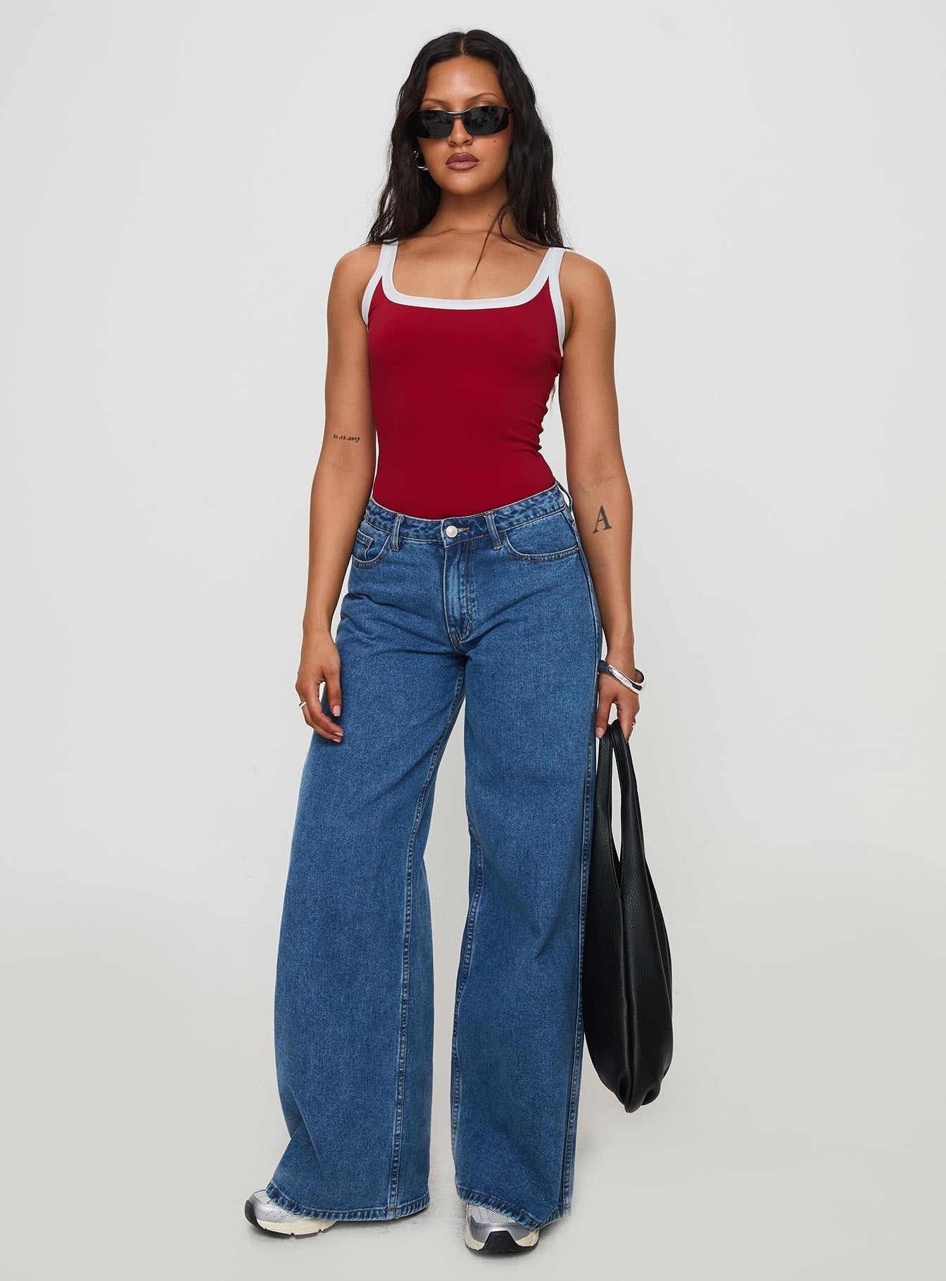 Astrea Bodysuit Red / White