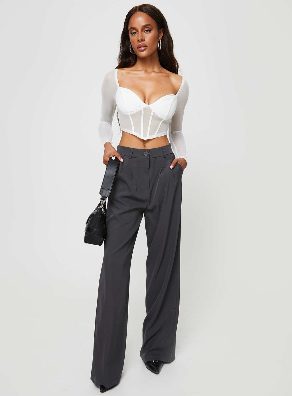 Maranta Long Sleeve Top White