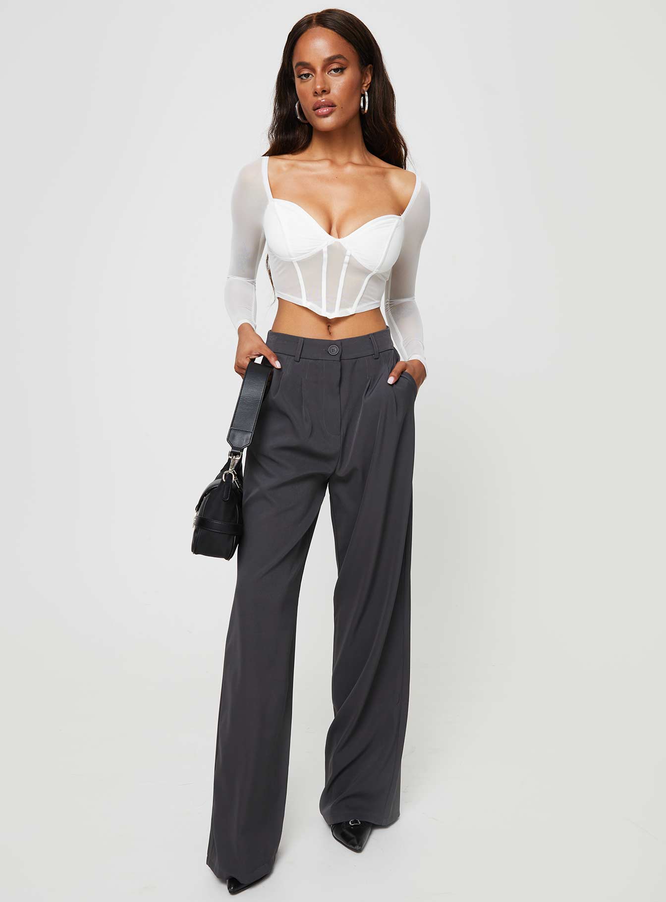 Maranta Long Sleeve Top White