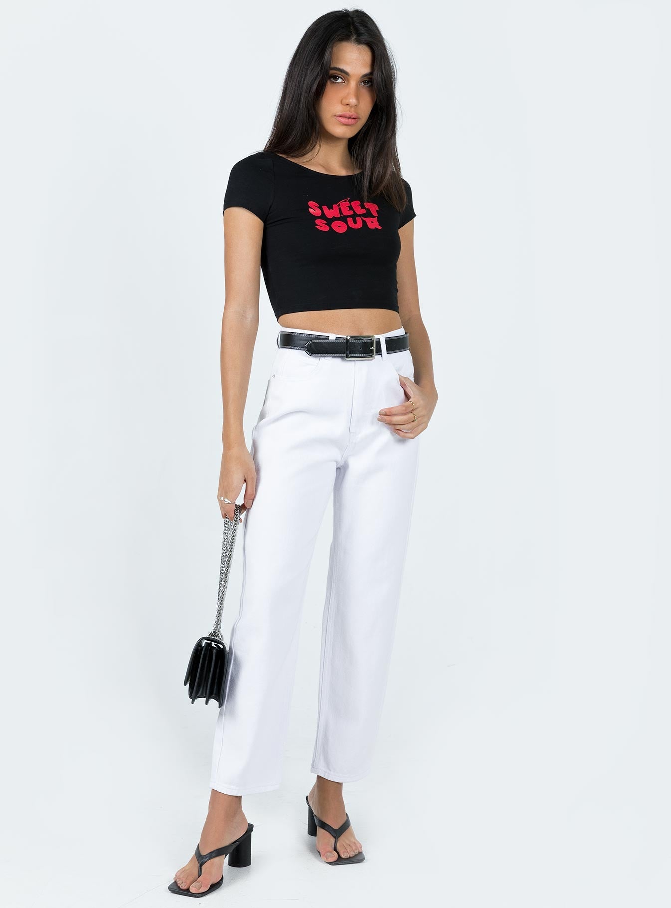 Leta Straight Leg Denim Jeans White