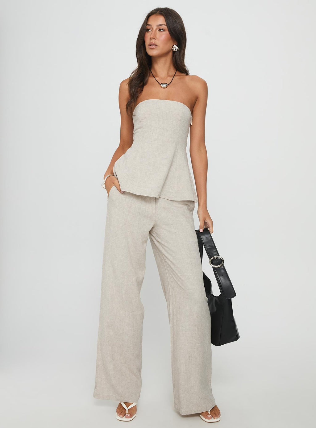 Esidora Strapless Flare Top Natural