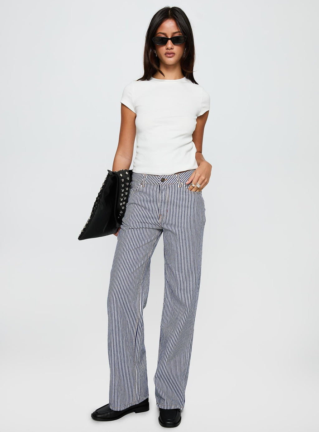 Top Model Jean Navy Stripe